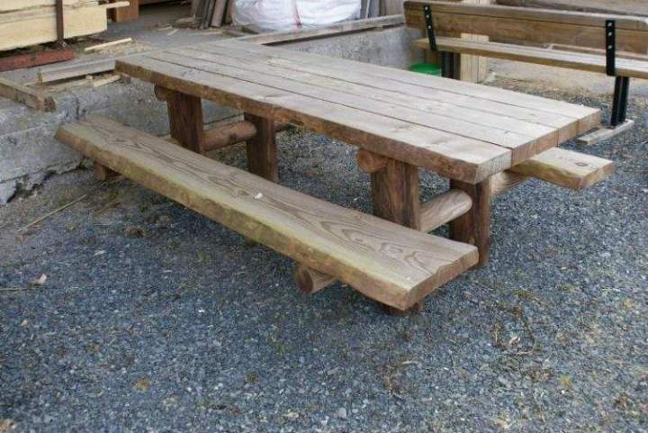 Accessoires en bois en autoclave Lusse