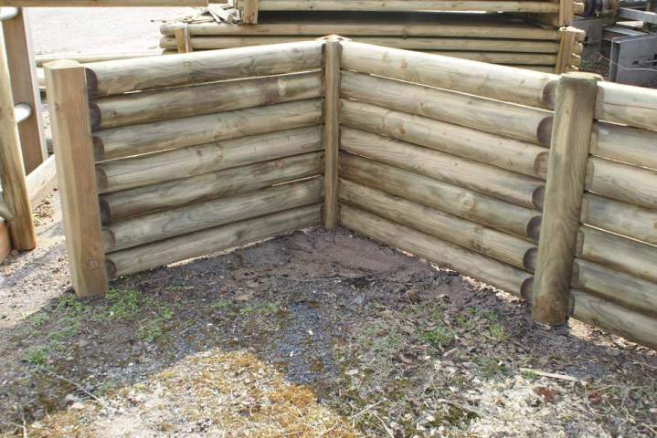 Accessoires en bois en autoclave Lusse