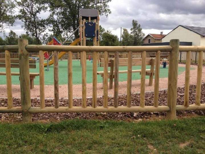 Accessoires en bois en autoclave Lusse